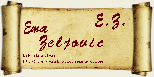 Ema Zeljović vizit kartica